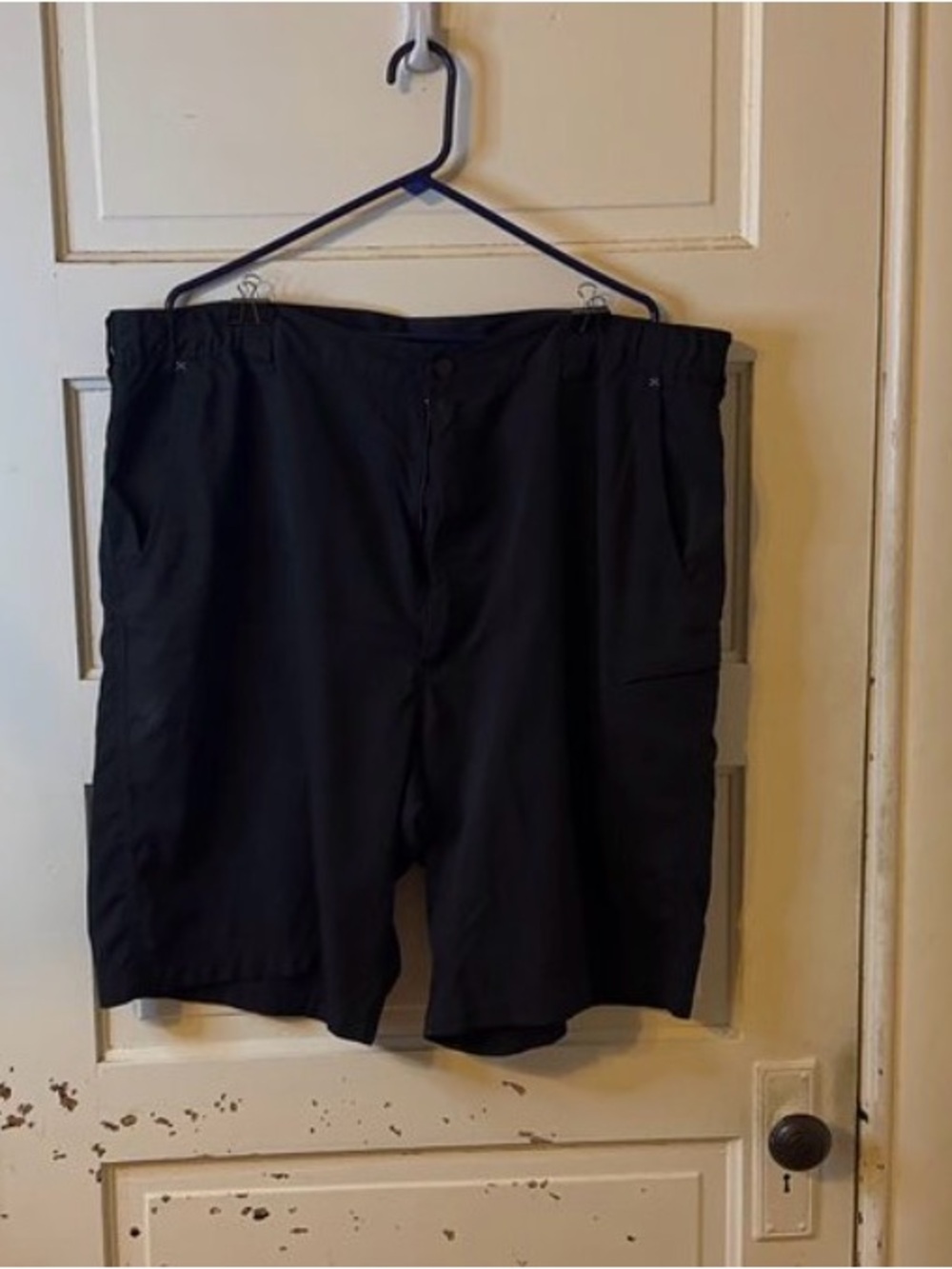 Wrangler Black Cargo Shorts with Side Pockets